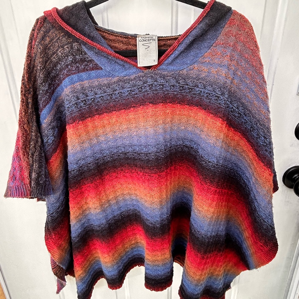 Fashion concepts small Multicolor Striped Women's Sweater cover up